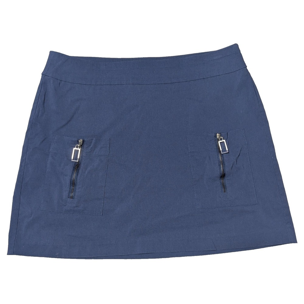 Jamie Sadock Golf Skort Blue Rayon Nylon Stretch -‎ Women Size 18